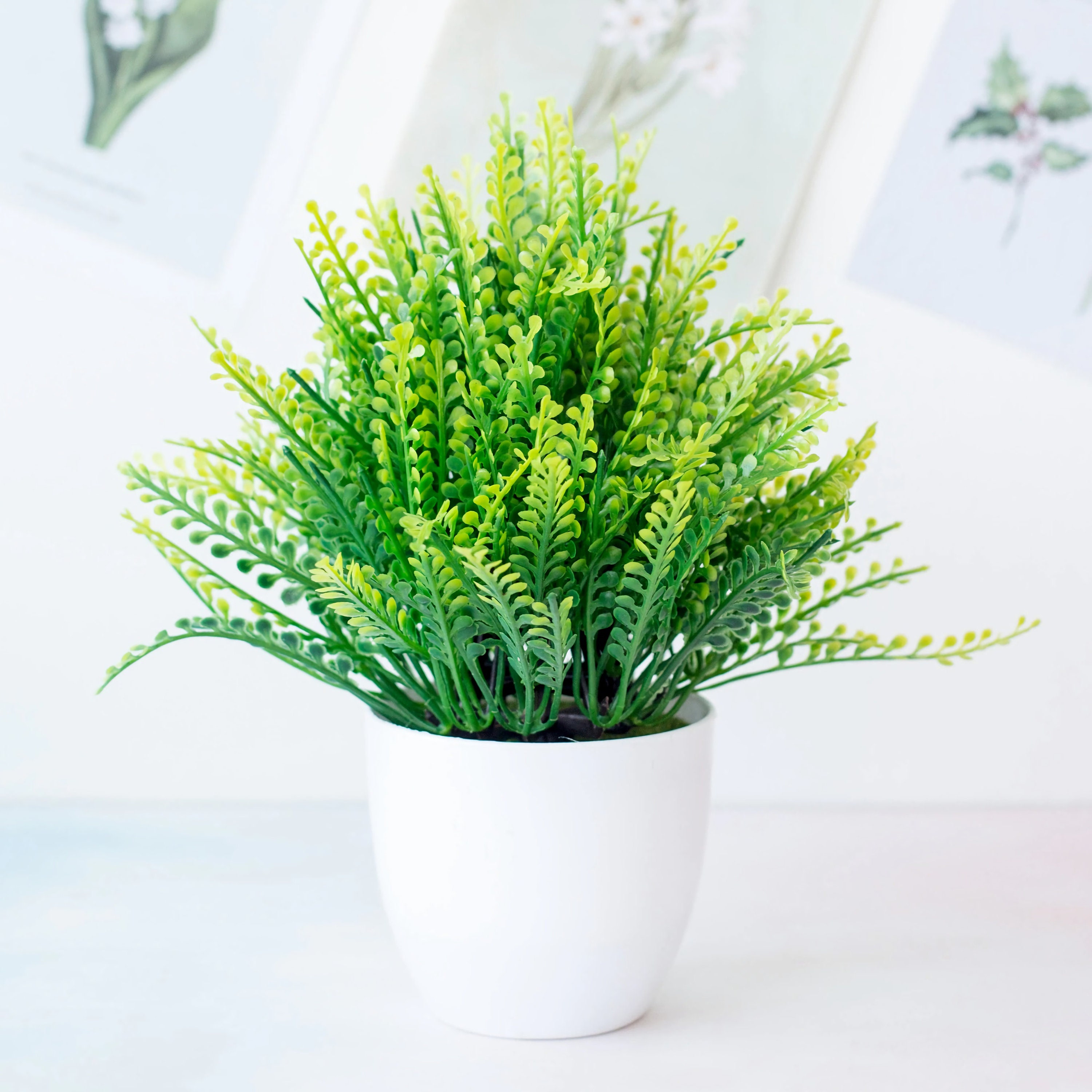 Artificial potted plant with pot included Artificial grass Etsy