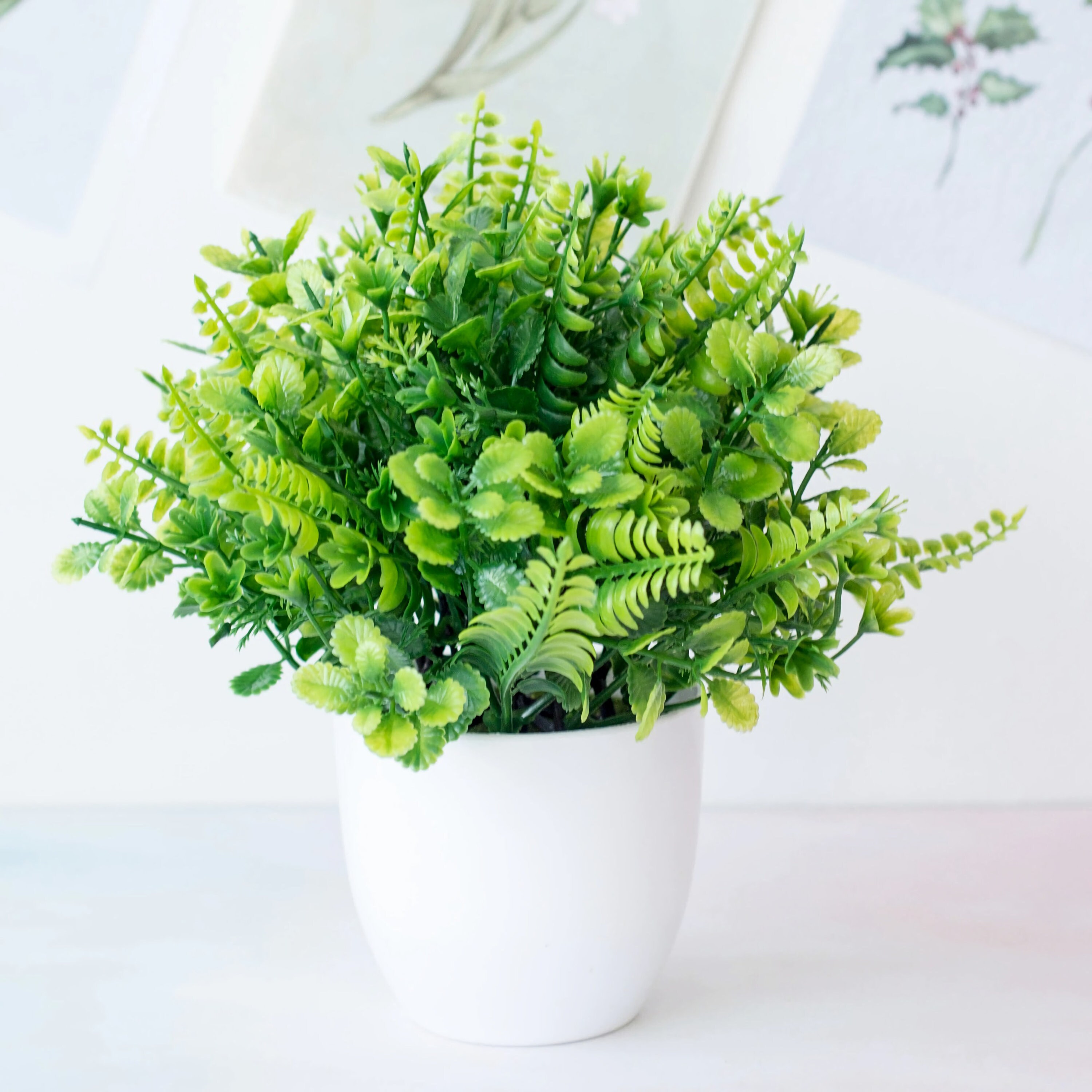 Artificial potted plant with pot included Artificial grass Etsy