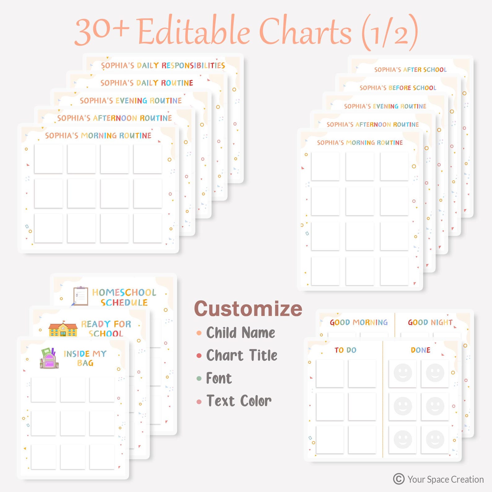 Daily Routine Cards Visual Schedule Toddler Routine Chart for Kids ...