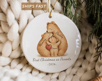 New Parents Ornament First Christmas as Mommy and Daddy Ornament 1st Christmas as Mom and Dad Ornament New Family Keepsake New Mom Dad Gift