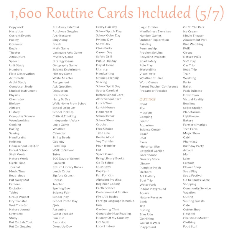 Daily Routine Cards Visual Schedule Toddler Routine Chart for Kids Chore Chart Daily Rhythm Checklist Montessori Preschool PEC Card EDITABLE image 8