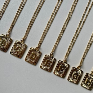 Initial Necklace | Alphabet | Chain | 18k Gold Filled |