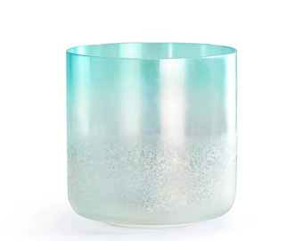 432 Hz 6-8″ Crystal Singing Bowl with Mallets and carrying bag