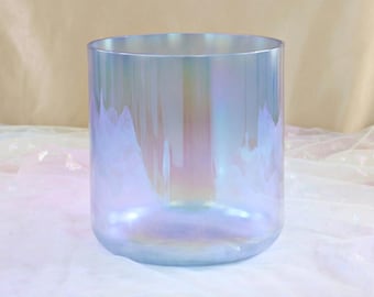 Crystal Singing Bowl，Gold Quartz,432 Hz 6-8″ with Mallets and carrying bag