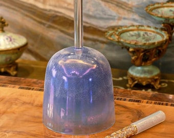 Iridescent Crystal Singing Bowl - 432Hz Sound Healing, Striker and Carry Case