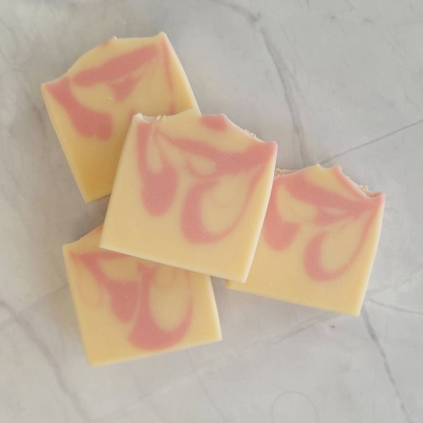 Pink Grapefruit Soap - Natural Soap Bars | Handmade Soap | Cold Process Soap |Palm Free Soap | Artisan Soap