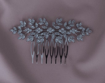 Bridal hair comb wedding hair comb silver bridal hair comb wedding hair accessory prom hair accessory