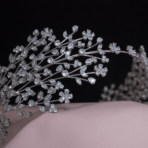 Amelie bridal headpiece tiara crown bridal dress bridal hair comb bridal hair pin