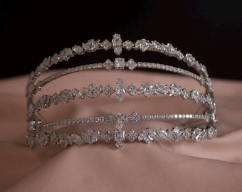 Bridal headband luxury bridal headband high end bridal dress bridal hairaccessory bridal hair jewelry bridal hair comb Ormez