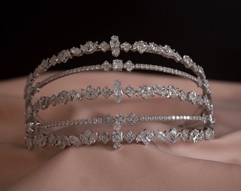 Bridal headpiece luxury bridal tiara wedding headband bridal dress bridal hair hairaccessory bridal hair jewelry prom hair accessory