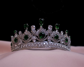 Joavie green bridal henna nikah tiara bridal dress bridal hair comb bridal hair pin