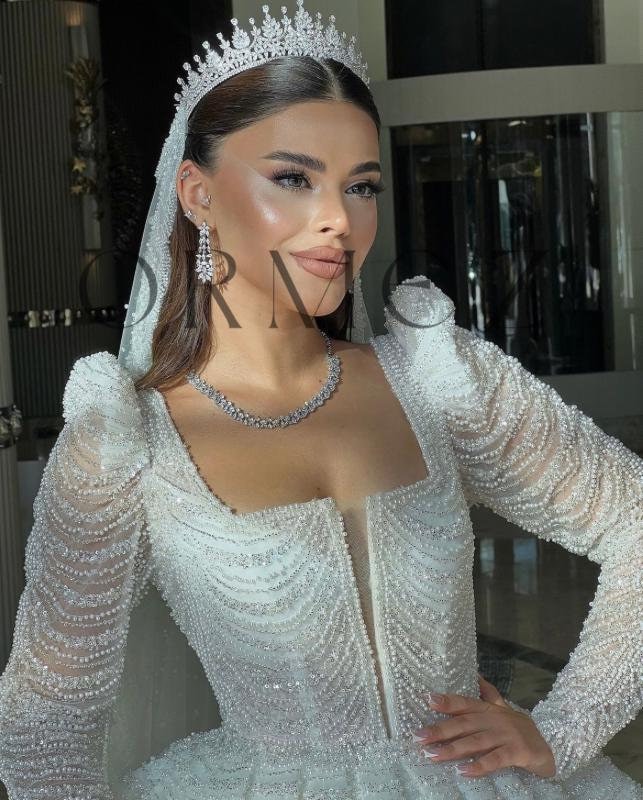 Bridal headband luxury bridal headband high end bridal dress bridal hairaccessory bridal hair jewelry bridal hair comb la di brides