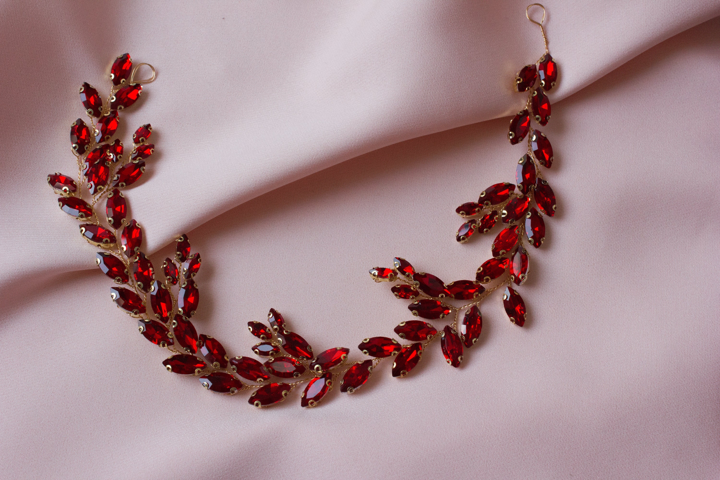 red hair vine red henna hairpiece red henna hair accessory bridal hair vine bridal hair accessories la di brides ladibrides