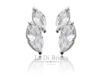 Bridal earrings Kenza bridal dress earrings wedding earrings prom earrings crystal earrings bridesmaid wedding dress bridal hair accessories