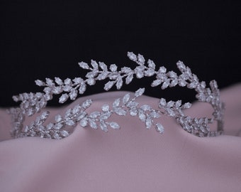 Bridal tiara headpiece zircon three colors bridal dress bridal hair comb bridal hair pin