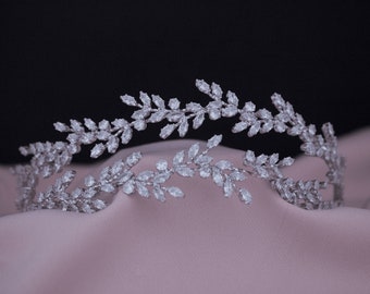 Bridal tiara headpiece zircon three colors bridal dress bridal hair comb bridal hair pin