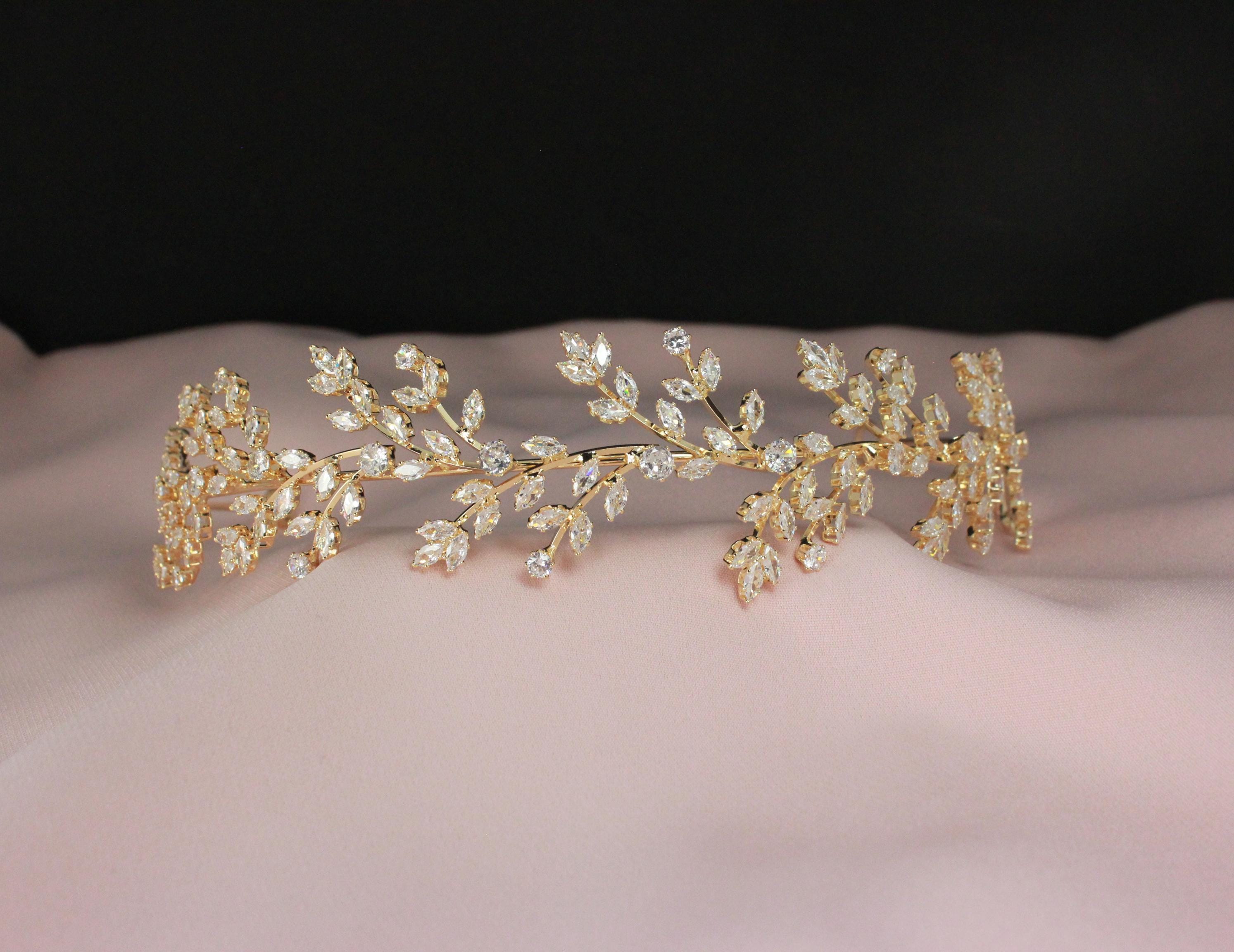 coussinet perfume crown ブライダルアクセサリー Cubic Zirconia Bridal Headband: High End Wedding Hair