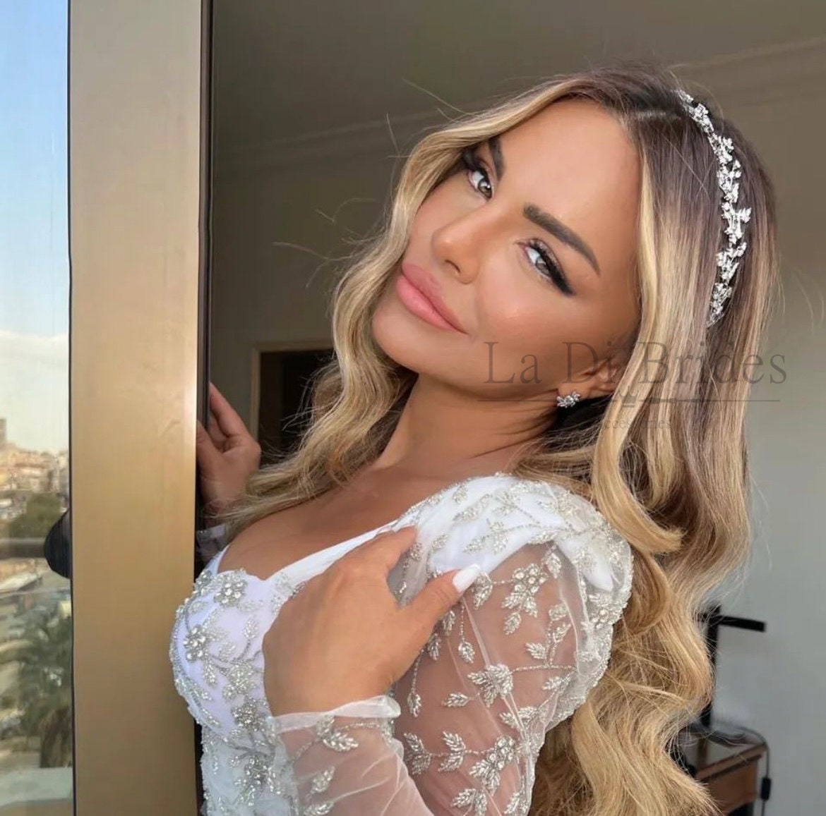 Cubic Zirconia Bridal Headband: High End Wedding Hair