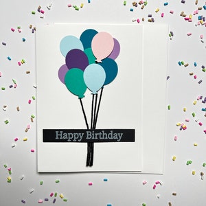 Cartes de joyeux anniversaire | Cartes d'anniversaire ballon | Carte d'anniversaire faite main