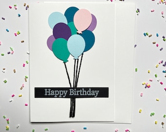 Happy Birthday Cards | Birthday Balloon Cards | Handmade Birthday Card