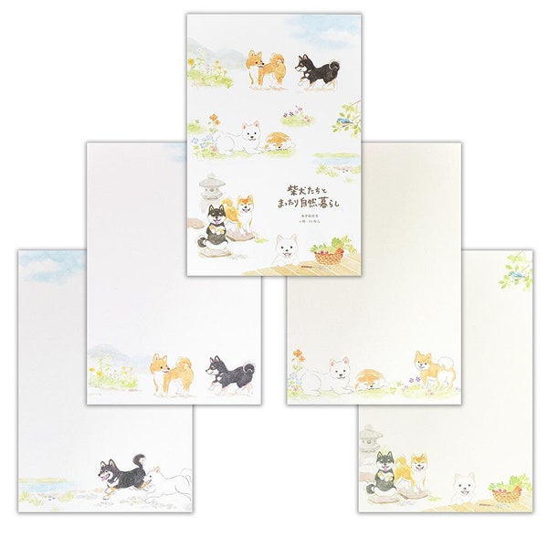 Japanese Shiba Inu Dog Letter Paper - Kawaii Stationery