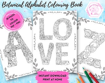 Download A Z Coloring Pages Etsy