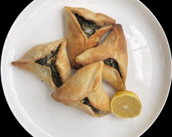 Dozen Organic Spinach Pies with Lebanese Walnuts