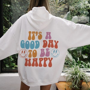 Good Day Hoodie Aesthetic Hoodie Trendy Sweatshirt Words on - Etsy