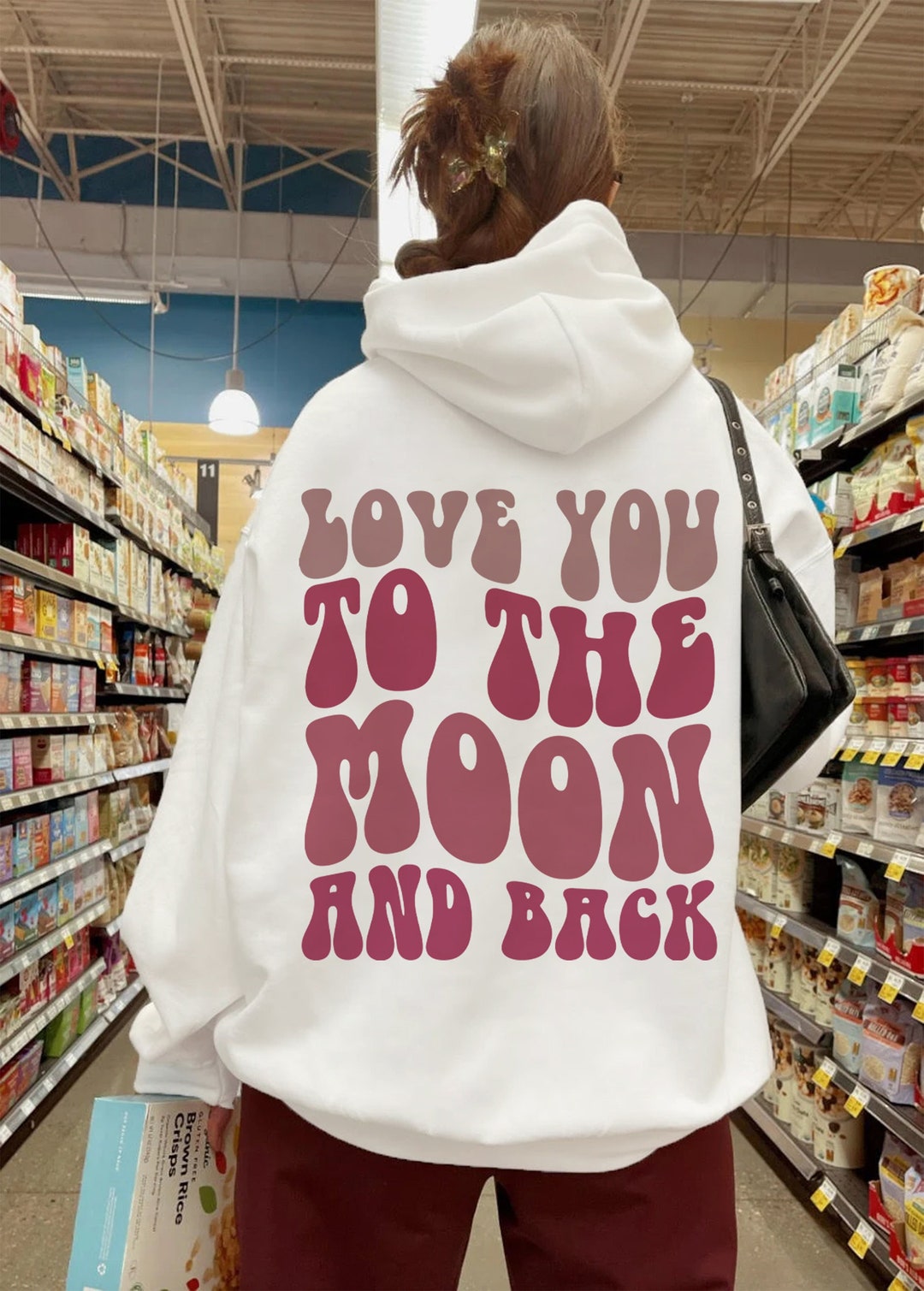 Love You to the Moon and Back Hoodie, Pinterest Hoodie, Love Hoodie ...