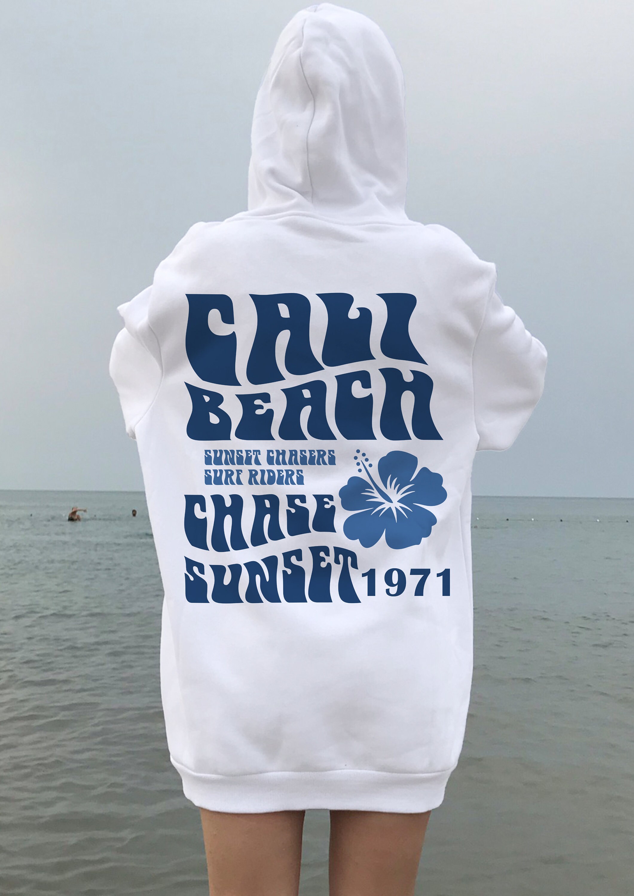 California Beach Hoodie, Beach Sweatshirt, Oversized Sweatshirt