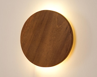 Minimalist Walnut Wall Lamp, Modern Wall Sconce for Bedroom, Scandinavian Home Decor Wall Lamp, Boho Living Room Sconce, Hallway Wall Light