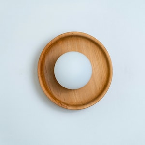 Nature Inspired Wall Mounted Sconce, Scandinavian Wall Lamp, Unique Wood Wall Sconce, Modern Boho Wall Lighting, Rustic Wall Light Fixture
