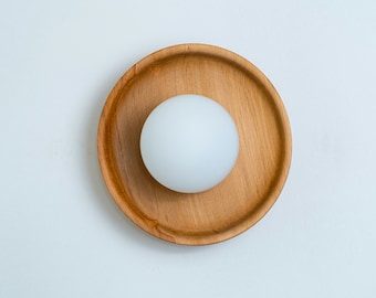 Nature Inspired Wall Mounted Sconce, Scandinavian Wall Lamp, Unique Wood Wall Sconce, Modern Boho Wall Lighting, Rustic Wall Light Fixture