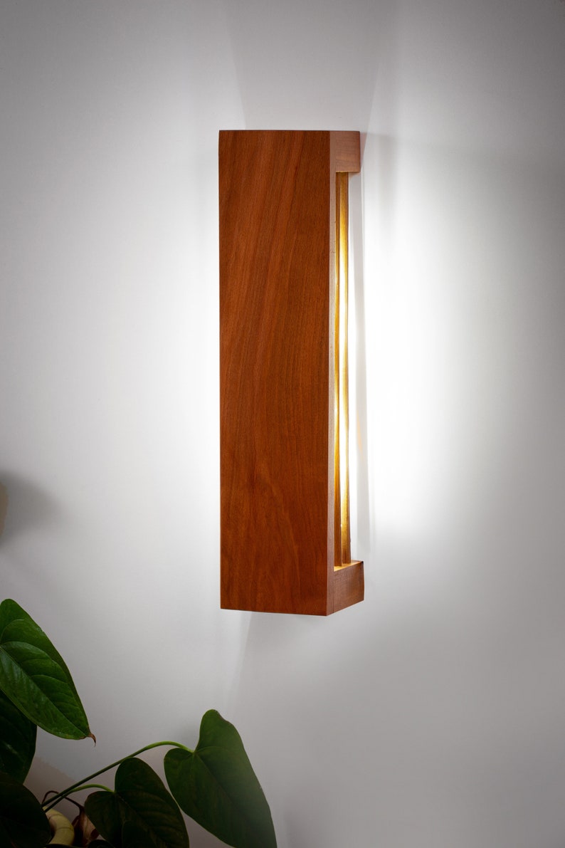 Wooden Wall Lamp Wood Wall Sconce Wall Sconce Light Home Etsy