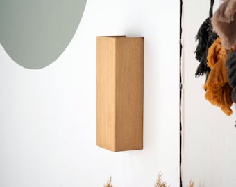 LED Wood Wall Sconce, Oak Linear Wall Lamp, Wall Lighting Fixture, Rustic Modern Wall Light, Home Decor Wall Sconce, Wall Mounted Lighting