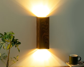 Wall Sconce , Wood Wall Lamp , Wall Lighting , Bedside Lamp , Modern Led Lighting Fixture , Home Decor Lighting , Minimalistic Light