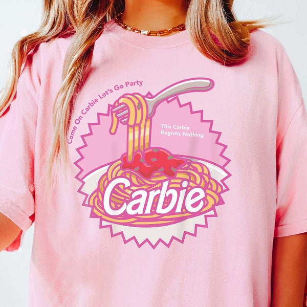Carbie I Love Carbs Bread Pasta Pizza Funny Meme Tee Ken Shirt Weird Shirts Ironic Shirts Aesthetic Trendy Doll Movie Shirt Dreamhouse