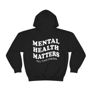 Mental Health Matters Hoodie Psychische Gesundheit Sweatshirt VSCO Sweatshirt Depression Angst ADHS Shirt Therapeut Schulrat Bild 7