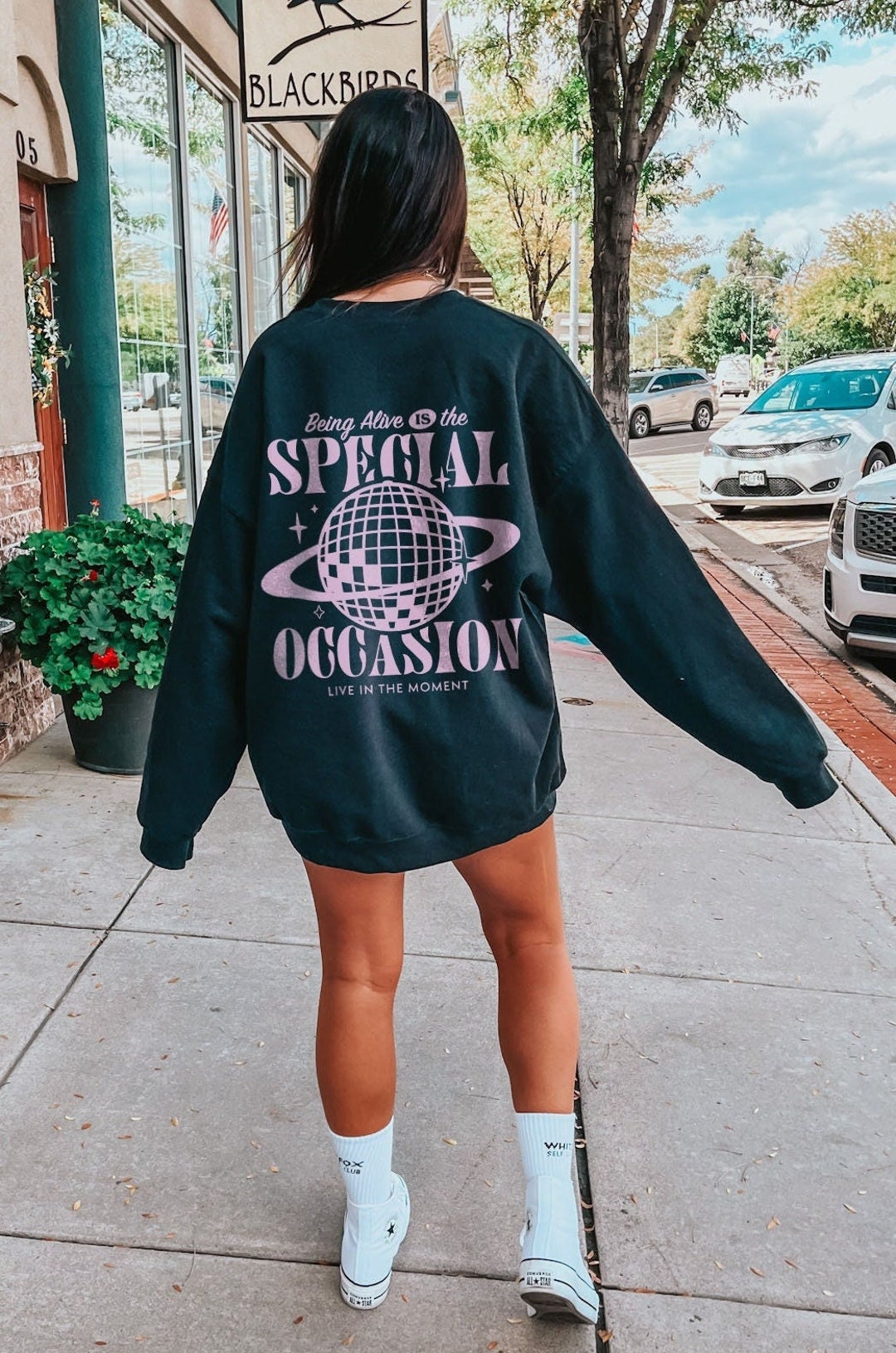 Being Alive is the Special Occasion Mental Health Sweatshirt Disco