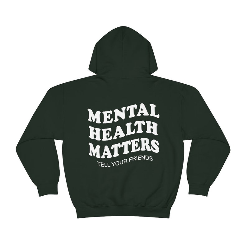 Mental Health Matters Hoodie Psychische Gesundheit Sweatshirt VSCO Sweatshirt Depression Angst ADHS Shirt Therapeut Schulrat Bild 8
