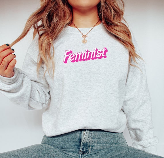 Feminist Sweatshirt Doll-Inspired Retro Glam Dreamhouse Pink Y2k Clothing Y2k Crewneck Sweatshirt Preppy Crewneck Womens Rights Sweatshirt