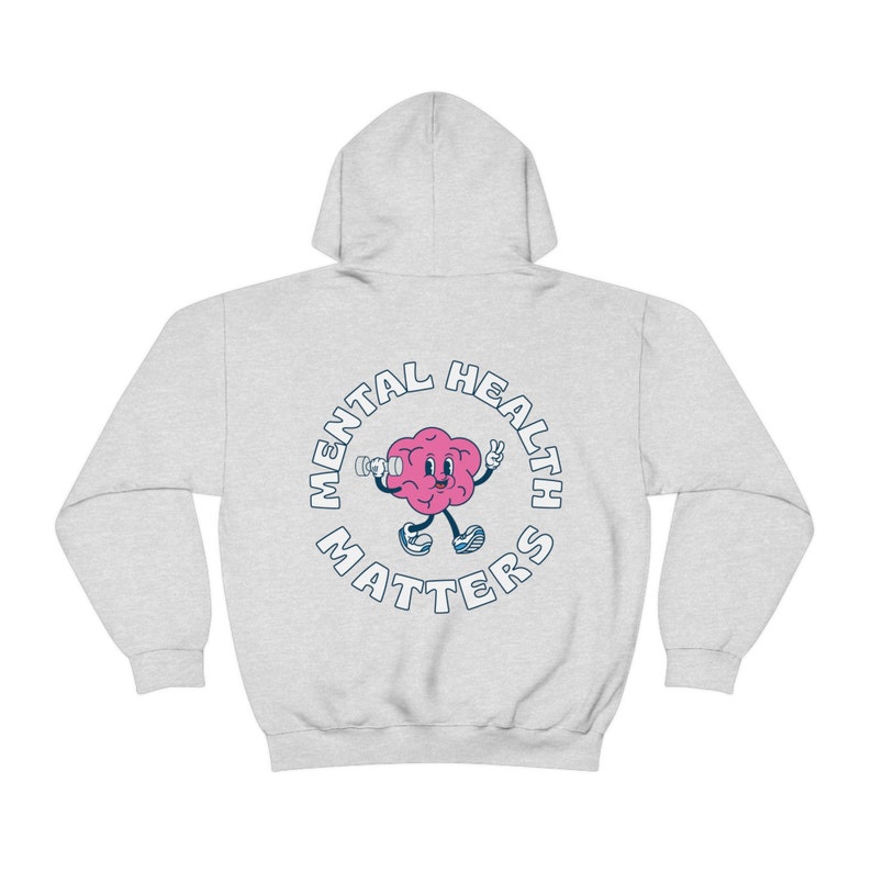 Mental Health Matters Mental Health Hoodie Mental Health Sweatshirt Y2k Hoodie Preppy Hoodie Trendy Sweatshirt Anxiety Depression ADHD image 6