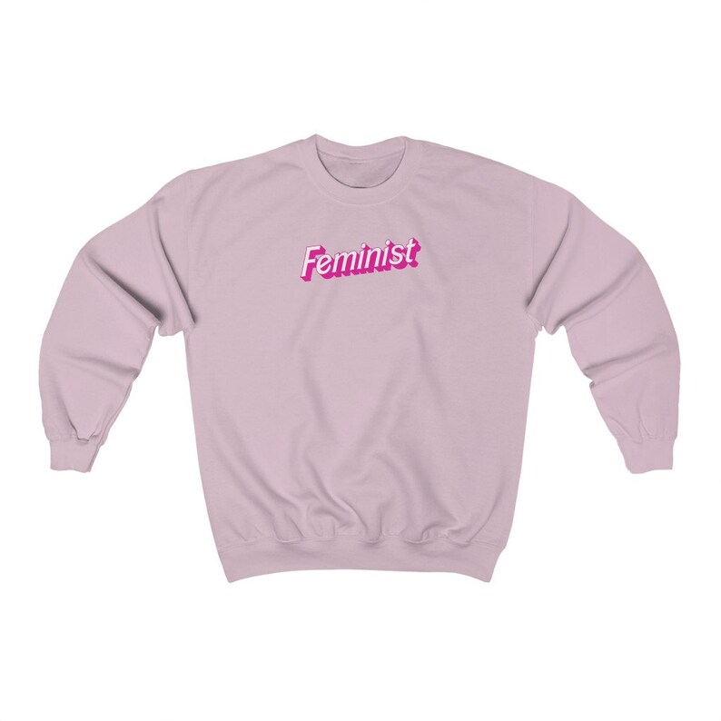 Feministische Sweatshirt Puppe-inspiriert Retro Glam Dreamhouse Pink Y2k Kleidung Y2k Crewneck Sweatshirt Preppy Crewneck Womens Rechte Sweatshirt Bild 6