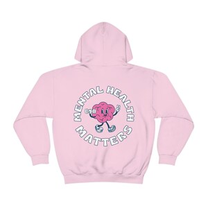 Mental Health Matters Mental Health Hoodie Mental Health Sweatshirt Y2k Hoodie Preppy Hoodie Trendy Sweatshirt Anxiety Depression ADHD image 8