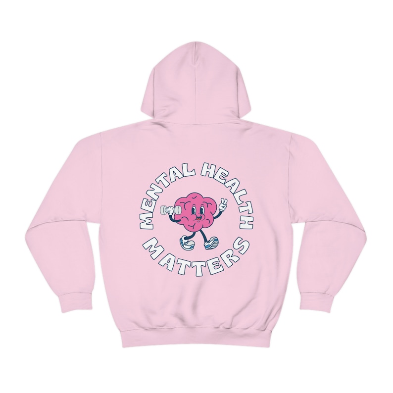 Mental Health Matters Mental Health Hoodie Mental Health Sweatshirt Y2k Hoodie Preppy Hoodie Trendy Sweatshirt Anxiety Depression ADHD image 8