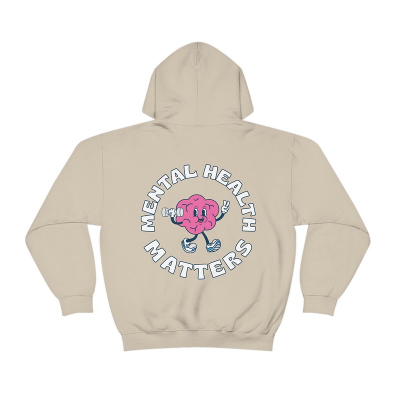 Mental Health Matters Mental Health Hoodie Mental Health Sweatshirt Y2k Hoodie Preppy Hoodie Trendy Sweatshirt Anxiety Depression ADHD image 5