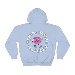 Mental Health Matters Mental Health Hoodie Mental Health Sweatshirt Y2k Hoodie Preppy Hoodie Trendy Sweatshirt Anxiety Depression ADHD image 7