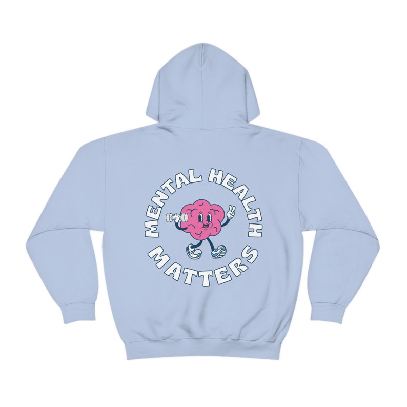 Mental Health Matters Mental Health Hoodie Mental Health Sweatshirt Y2k Hoodie Preppy Hoodie Trendy Sweatshirt Anxiety Depression ADHD image 7