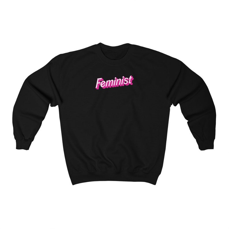Feministische Sweatshirt Puppe-inspiriert Retro Glam Dreamhouse Pink Y2k Kleidung Y2k Crewneck Sweatshirt Preppy Crewneck Womens Rechte Sweatshirt Bild 5