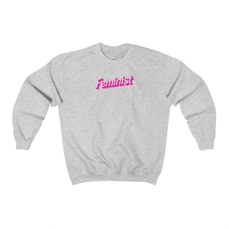 Feministische Sweatshirt Puppe-inspiriert Retro Glam Dreamhouse Pink Y2k Kleidung Y2k Crewneck Sweatshirt Preppy Crewneck Womens Rechte Sweatshirt Bild 4